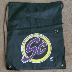 Black Drawstring Bag with Spirit Celebration Logo